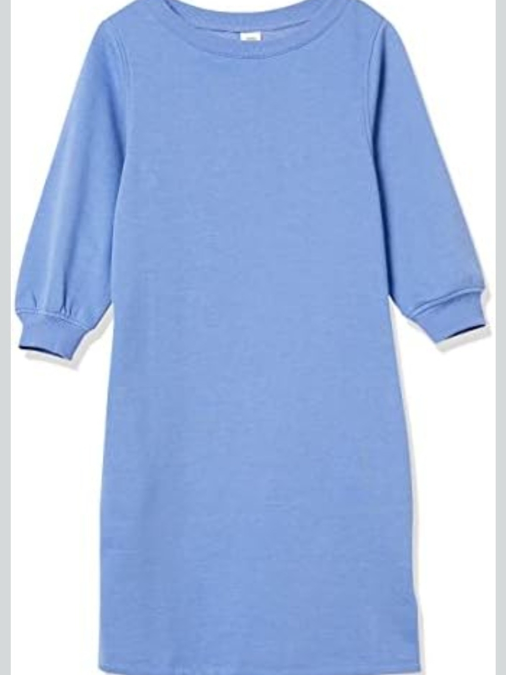 Amazon Light Blue Midi Dress Women's Casual Sweatshirt Style